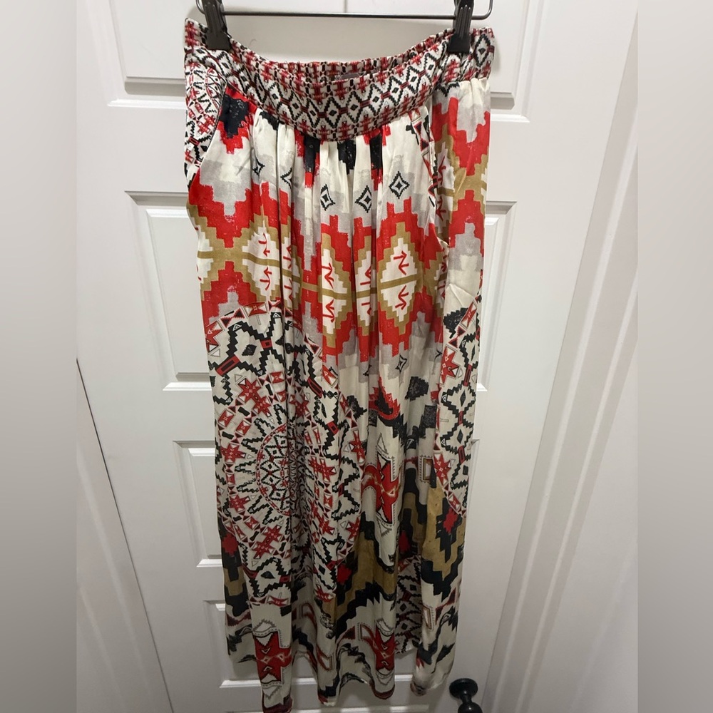 Desigual. Aztec Print Maxi Skirt. Size 6.
